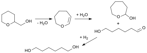 1,6-Hexandiol-Synthese über Tetrahydrooxepin