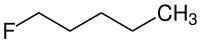 Strukturformel von 1-Fluorpentan