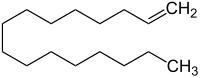 Strukturformel von 1-Hexadecen