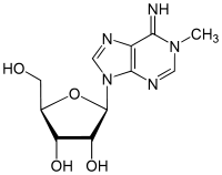 Strukturformel von 1-Methyladenosin