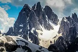 Cima Cadin Nord Est, Cima Cadin di San Lucano und Cima Eötvös