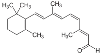 Strukturformel von 11-cis-Retinal