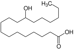 Strukturformel von 12-Hydroxystearinsäure