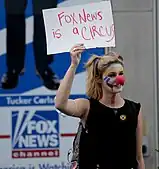 Demonstration gegen Fox News im Juni 2021