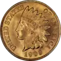 Indianerkopf-Cent, 1909