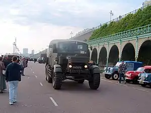 Ein restaurierter 1941er Scammell Pioneer Semi-trailer