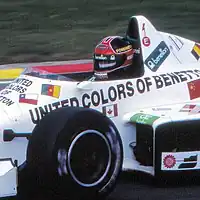 Piercarlo Ghinzani im Toleman TG185, beim Großen Preis von Europa 1985