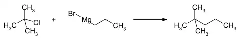 Synthese von 2,2-Dimethylpentan