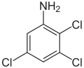 Struktur von 2,3,5-Trichloranilin