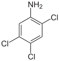 Struktur von 2,4,5-Trichloranilin