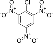 Strukturformel von 2,4,6-Trinitrochlorbenzol