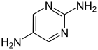 Struktur von 2,5-Diaminopyrimidin