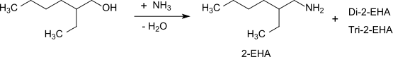 2-EHA durch reduktive Aminierung aus 2-Ethylhexanol