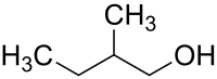 Strukturformel von 2-Methyl-1-butanol