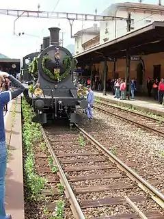 A 3/5 der SBB Historic im Bahnhof Biasca