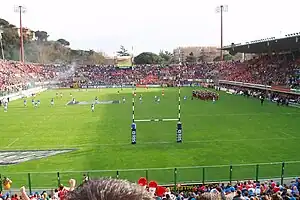 Rugbyspiel im Stadio Flaminio