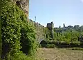 Visconti-Brücke, Blick nach Osten, im Hintergrund die Scaliger-Burg