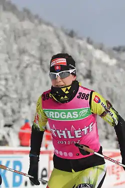 Martina Chrapánová beim Biathlon WC 2011 in Hochfilzen