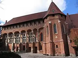 Marienburg am Weichseldelta, heute Malbork in Polen, 1309–1454 Hauptsitz des Deutschen Ordens