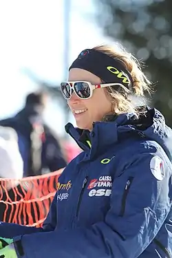 Marine Bolliet beim Biathlon WC in Hochfilzen 2012