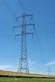 Tonnenmast der 380-kV-Leitung Bl. 4127 der Amprion GmbH bei Kirberg