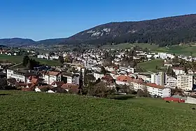 Blick auf Malleray und Bévilard