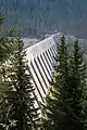 Staumauer des Lago di Malga Bissina