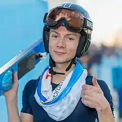 Andrew Urlaub bei der Nordischen Ski-WM 2019in Seefeld in Tirol