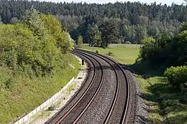 Bahnstrecke Nürnberg–Cheb, Sicht nach Norden