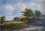 Englische Landschaft an einem Fluss, 1864