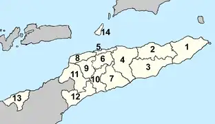 Die Gemeinden Osttimors seit 2022