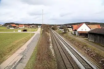 Bahnlinie in Iffelsdorf (2023)