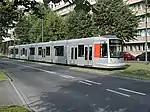 Niederflur-Straßenbahnwagen der Rheinbahn des Typs NF10 (20er Wagennummern)