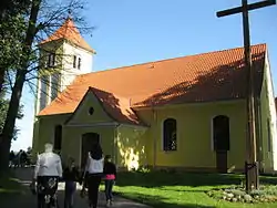 Die einst evangelische und heute römisch-katholische Kirche in Budry (Buddern)