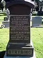 Grabmal von Christian H. und Helene Strybing im Cypress Lawn Cemetery