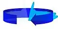 Diagramm eines typischen 2D-Radargerätes, ein rotierendes Diagramm einer Cosecans²-Antenne