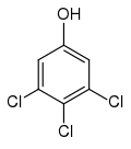 Struktur von 3,4,5-Trichlorophenol