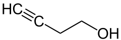 Strukturformel von 3-Butin-1-ol