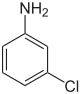 Struktur von 3-Chloranilin