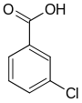 Struktur von 3-Chlorbenzoesäure