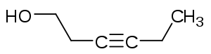 Strukturformel von 3-Hexin-1-ol