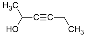 Strukturformel von 3-Hexin-2-ol