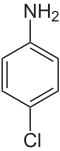 Struktur von 4-Chloranilin