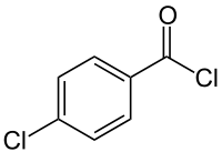 Strukturformel von 4-Chlorbenzoylchlorid