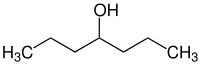 Strukturformel von 4-Heptanol