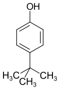 Strukturformel von 4-tert-Butylphenol