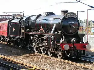 Die „Black Five“ 45231 in York