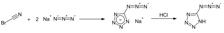 Synthese von 5-Azido-1H-tetrazol