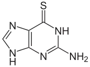 Struktur von 6-Thioguanin