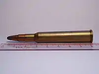 Patrone des Kalibers 7 × 65 mm R